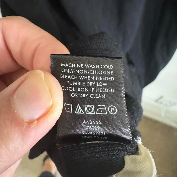 Ann Taylor blue/black long sleeve Colorblock Mock Neck Sweater Dress size small - Picture 6 of 7